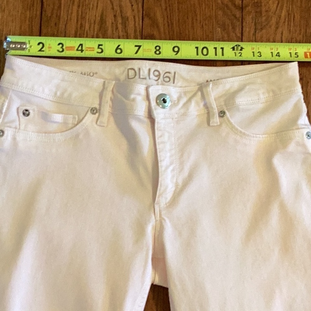 DL1961 pale pink, Angel mid-rise skinny ankle jeans with stretch, women’s sz 30 - Picture 14 of 16